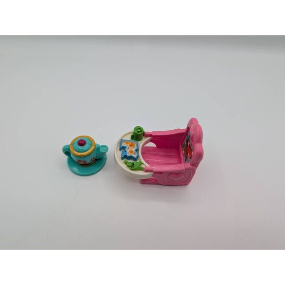 Fisher Price Loving Family Dollhouse Pink Booster Seat w/Removable Tray Tiger pl - Picture 4 of 7